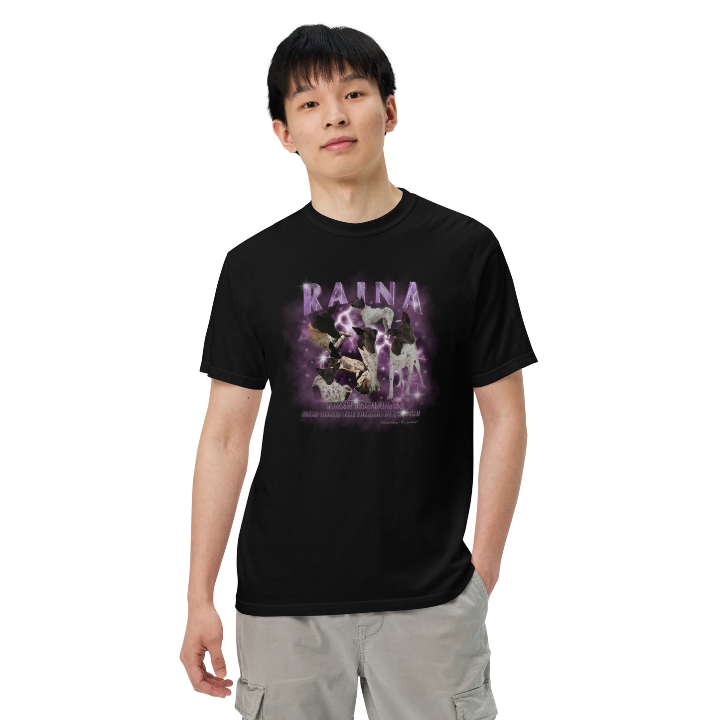 RAINA Unisex garment-dyed heavyweight t-shirt