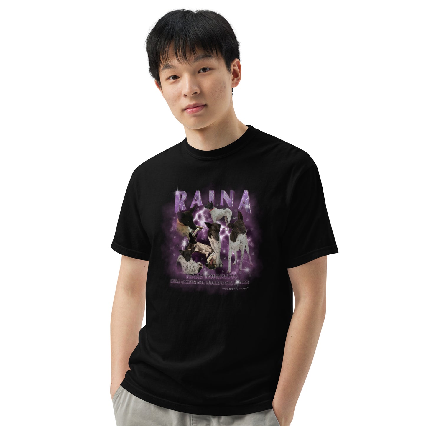 RAINA Unisex garment-dyed heavyweight t-shirt