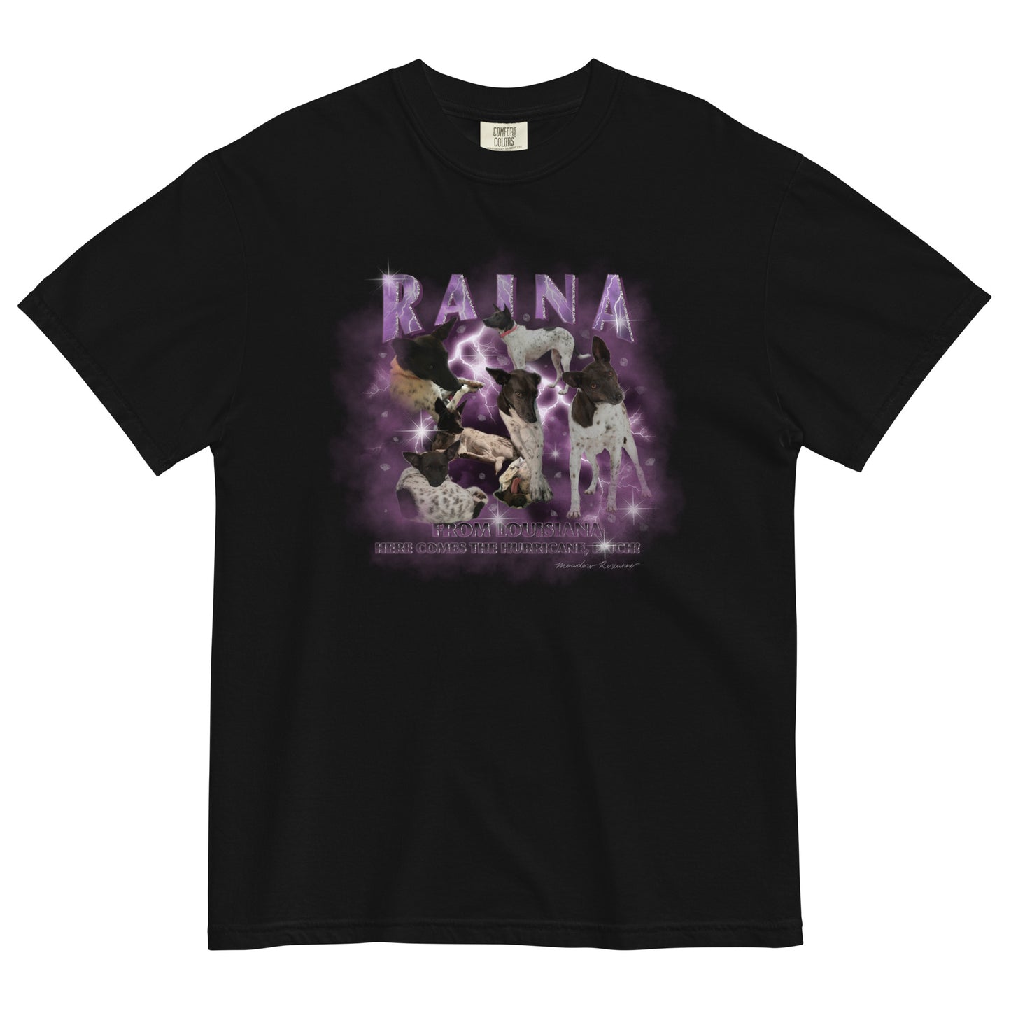 RAINA Unisex garment-dyed heavyweight t-shirt