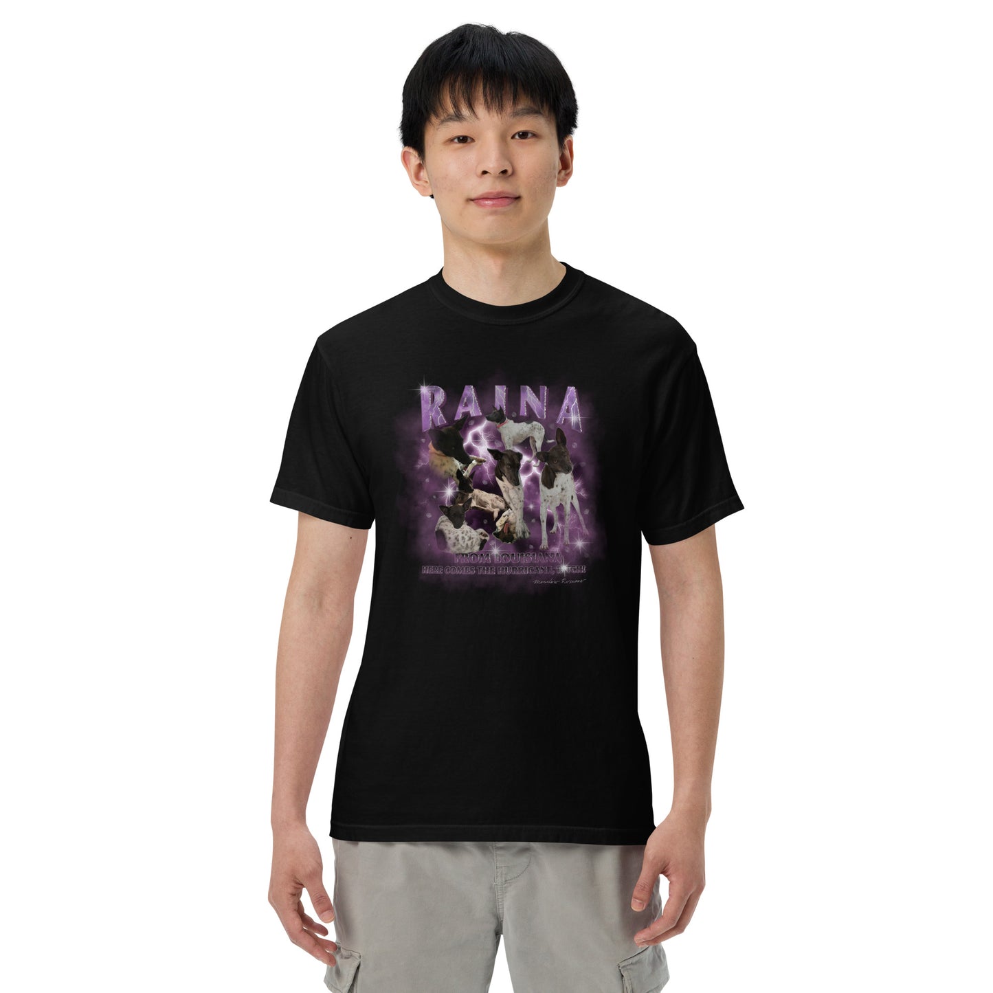 RAINA Unisex garment-dyed heavyweight t-shirt